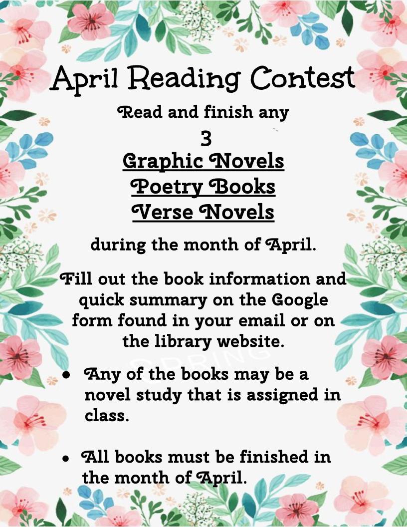 March Reading Contest