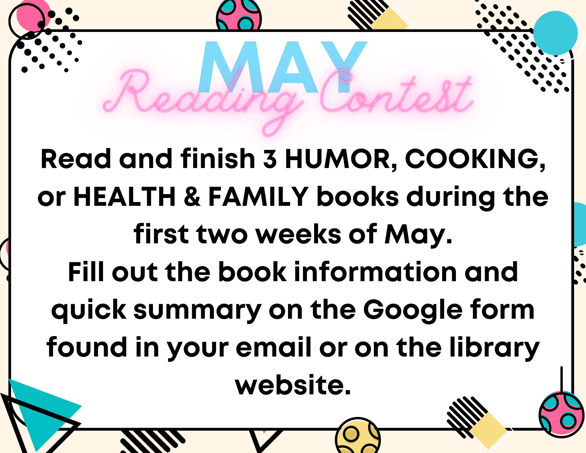 May Reading Contest