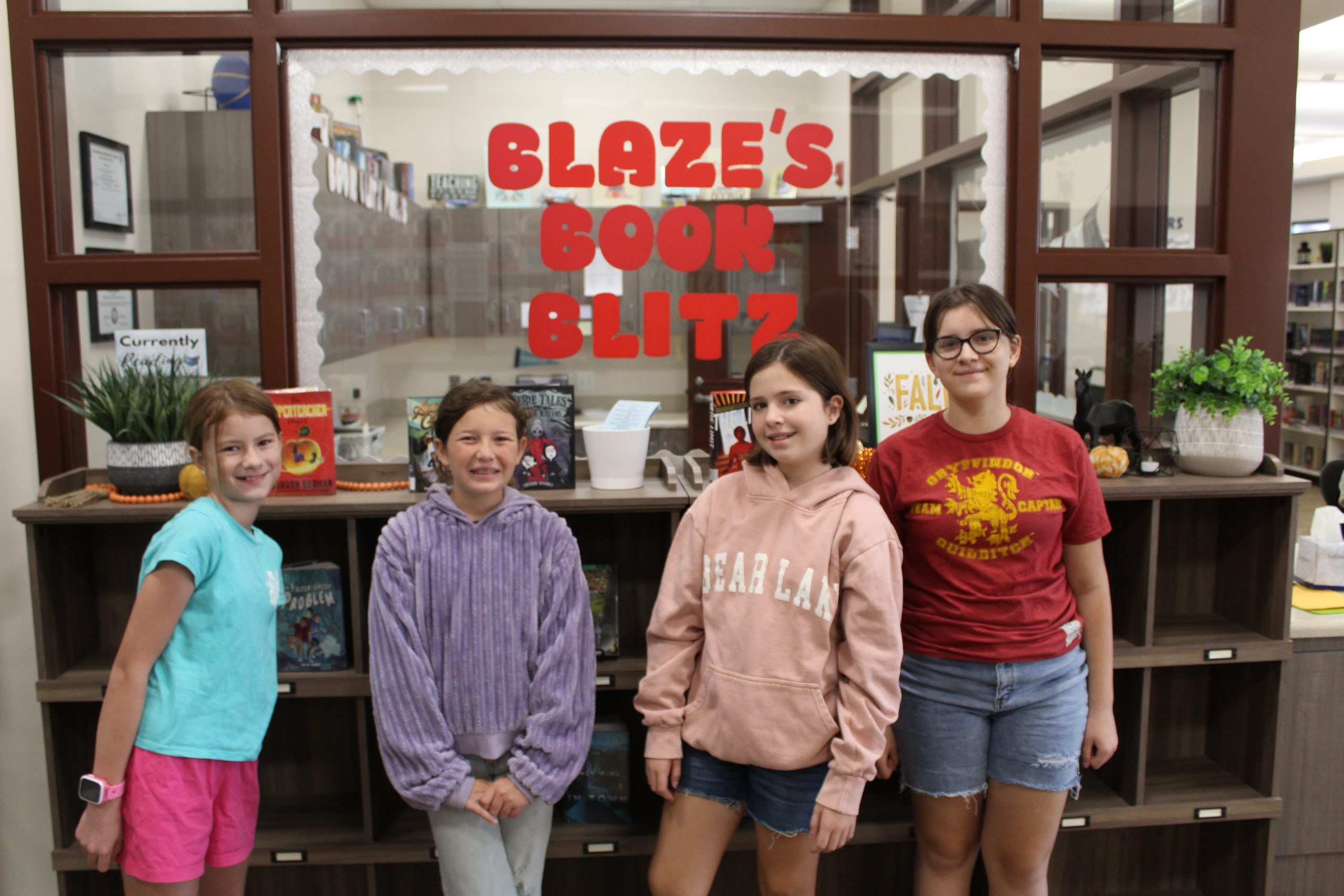 Book Blitz students