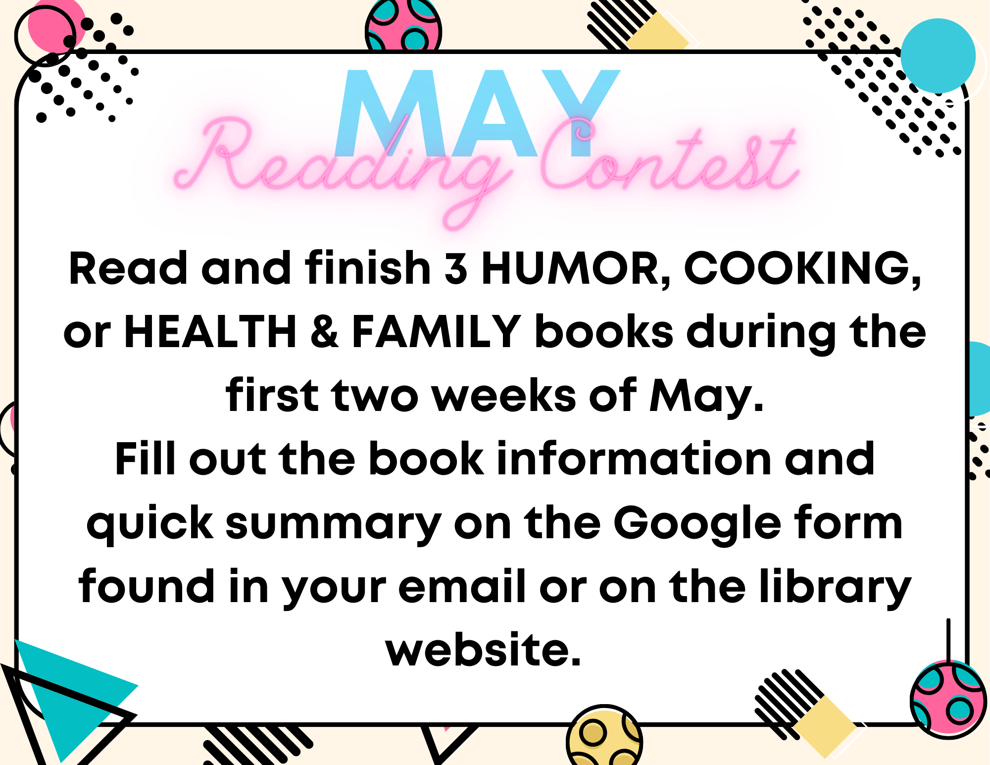 May Reading Contest